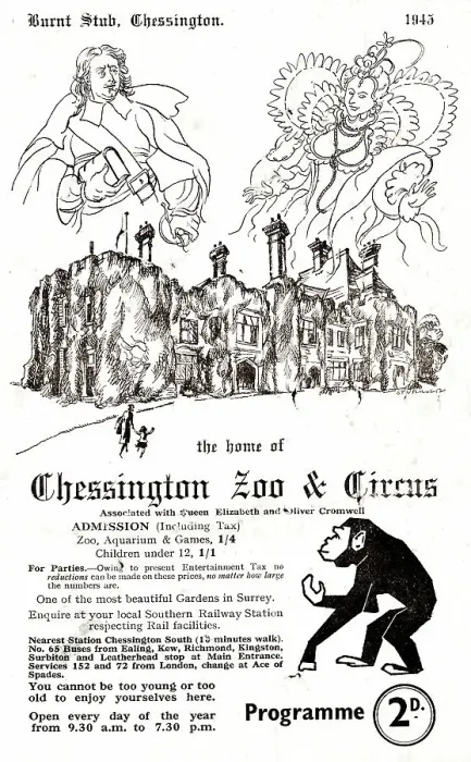 Framed Print : Programme cover, Chessington Zoo & Circus Framed Print : Programme cover, Chessington Zoo & Circus