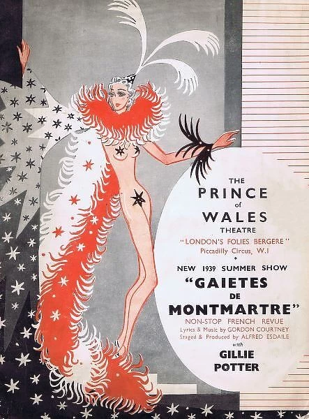 Programme cover for Gaietes de Montmartre, 1939