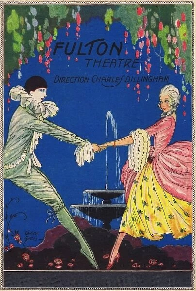 Programme cover for Gambling at the Fulton Theatre, New York