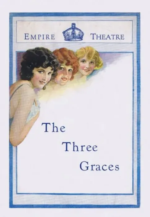 Framed Print : Programme cover for The Three Graces, 1924 Framed Print : Programme cover for The Three Graces, 1924