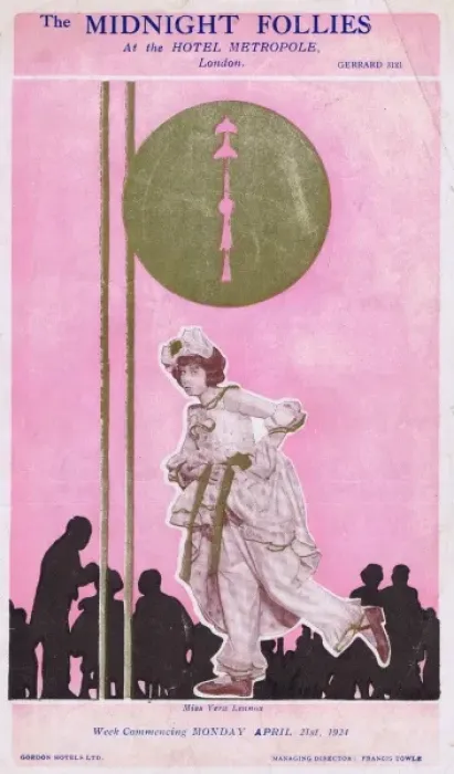 Framed Print : Programme cover for The Midnight Follies Framed Print : Programme cover for The Midnight Follies