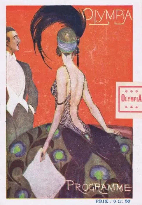 Framed Print : Programme cover for Olympia music hall, Paris, 1921 Framed Print : Programme cover for Olympia music hall, Paris, 1921