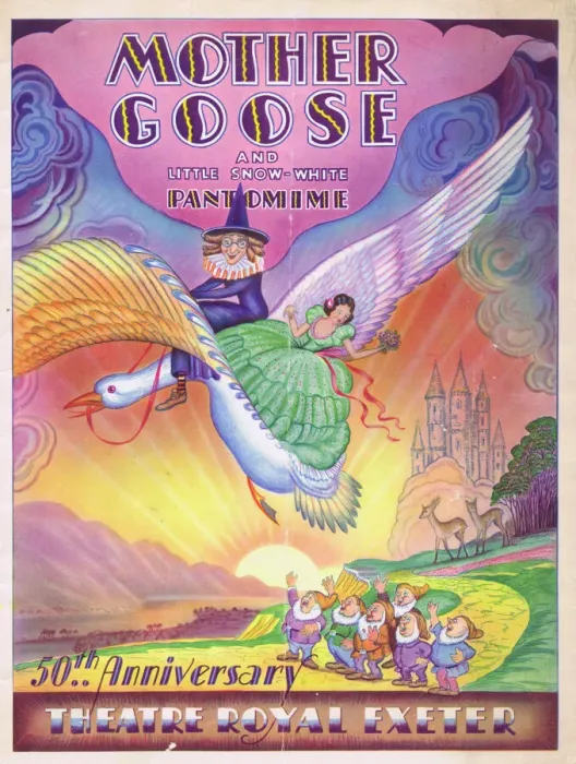 Framed Print : The programme cover for the pantomime Mother Goose Framed Print : The programme cover for the pantomime Mother Goose