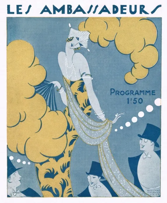 Framed Print : Programme cover for Paris Sans Voiles Framed Print : Programme cover for Paris Sans Voiles