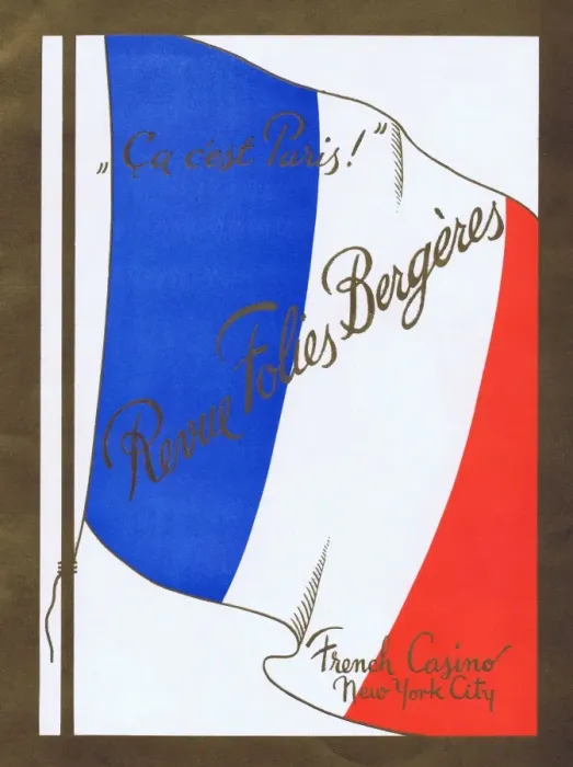 Framed Print : Programme cover for Revue Folies Bergeres at the French Casi Framed Print : Programme cover for Revue Folies Bergeres at the French Casi