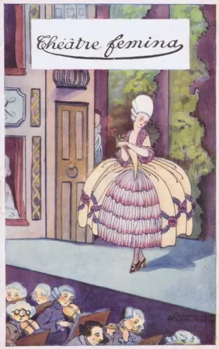 Framed Print : Programme cover for Theatre Femina, Paris, 1919 Framed Print : Programme cover for Theatre Femina, Paris, 1919