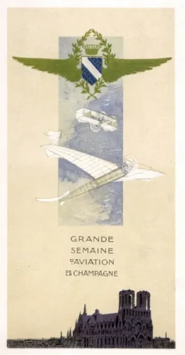 Framed Print : Programme of the Grande Semaine DAviation de la Champagne Framed Print : Programme of the Grande Semaine DAviation de la Champagne