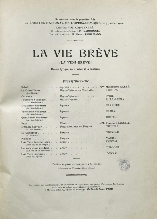 Framed Print : Programme and repertoire of the first performance Framed Print : Programme and repertoire of the first performance