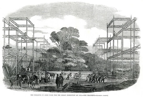 Progress of building for the International Exhibition 1850