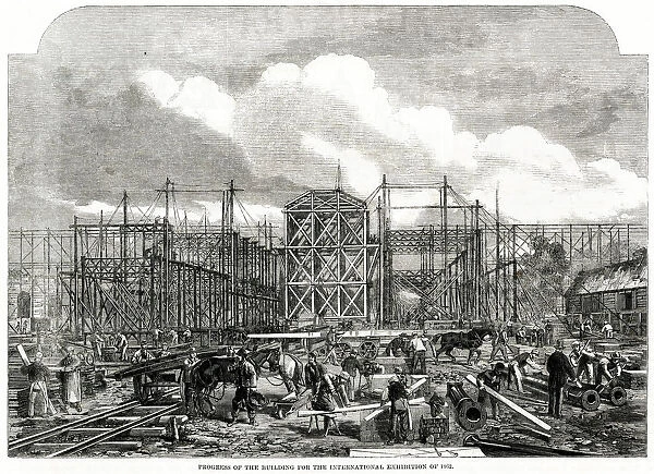 Progress of building for the International Exhibition 1861