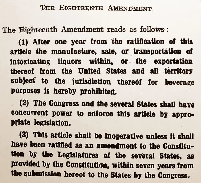 Framed Print : Prohibition message, the Eighteenth Amendment Framed Print : Prohibition message, the Eighteenth Amendment
