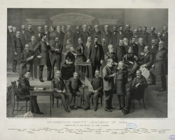 Framed Print : Prohibition party leaders of 1884 Framed Print : Prohibition party leaders of 1884