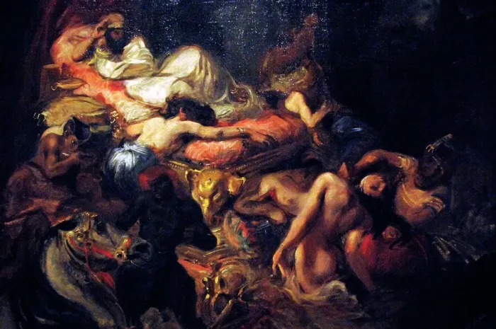 Framed Print : Project of the Death of Sardanapalus by Eugene Delacroix. 18 Framed Print : Project of the Death of Sardanapalus by Eugene Delacroix. 18