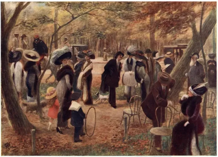 Framed Print : Promenade Au Bois Framed Print : Promenade Au Bois