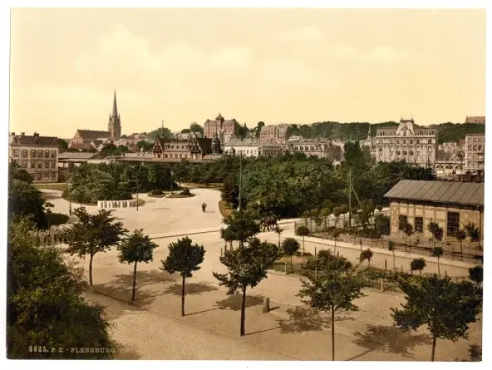 Framed Print : The promenade, Flensburg, Schleswig-Holstein, Germany Framed Print : The promenade, Flensburg, Schleswig-Holstein, Germany