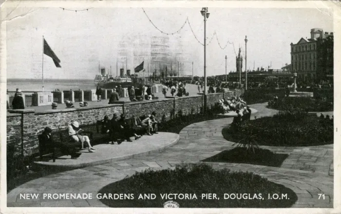 Framed Print : Promenade Gardens and Victoria Pier, Douglas, Isle of Man Framed Print : Promenade Gardens and Victoria Pier, Douglas, Isle of Man