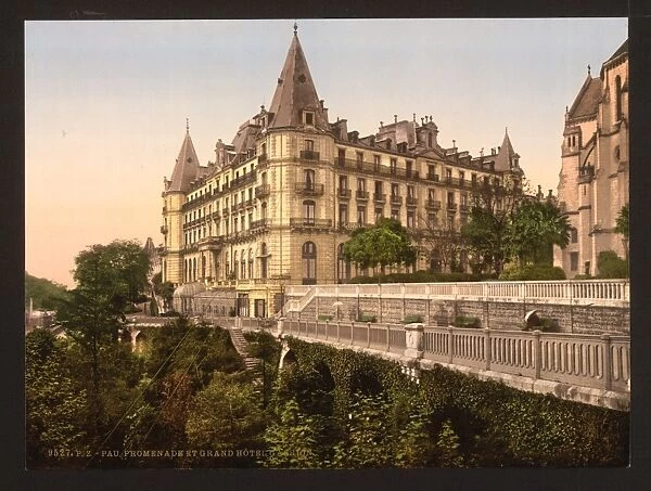 Promenade and Grand Hotel Gassion, Pau, Pyrenees, France