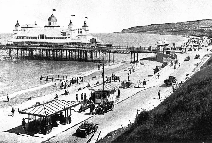 Framed Print : Promenade and Pier, Colwyn Bay Framed Print : Promenade and Pier, Colwyn Bay