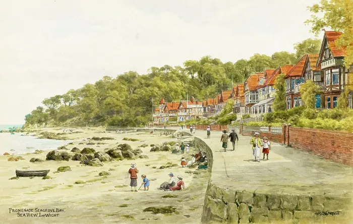 Framed Print : Promenade, Seagrove Bay, Seaview, Isle of Wight Framed Print : Promenade, Seagrove Bay, Seaview, Isle of Wight
