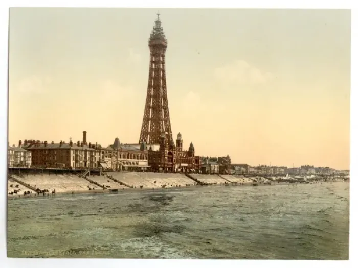 Framed Print : The Promenade and Tower from North Pier, Blackpool, England Framed Print : The Promenade and Tower from North Pier, Blackpool, England