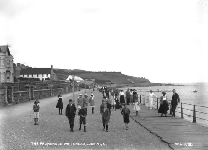 Framed Print : The Promenade, Whitehead, Looking N