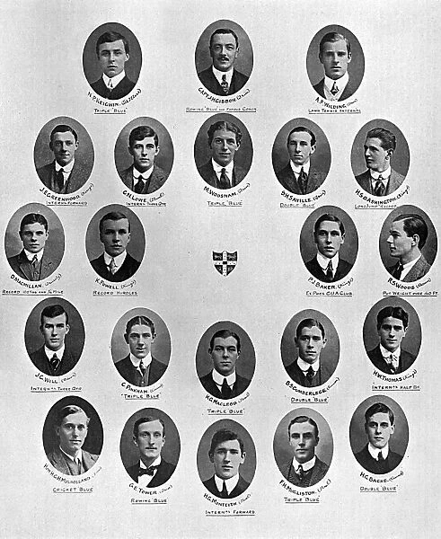 Prominent Cambridge sportsmen during WW1