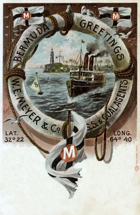 Framed Print : Promo postcard for W. E. Meyer & Co. Coal Agents, Bermuda Framed Print : Promo postcard for W. E. Meyer & Co. Coal Agents, Bermuda