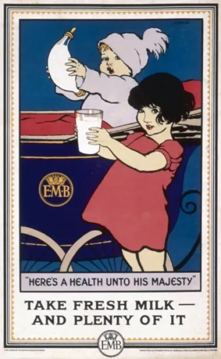 Framed Print : Promoting fresh milk Framed Print : Promoting fresh milk