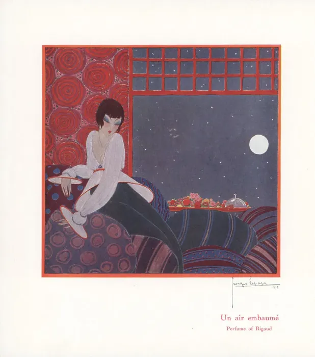 Framed Print : Promotional art for Un Air Embaume, Perfume of Rigaud Framed Print : Promotional art for Un Air Embaume, Perfume of Rigaud