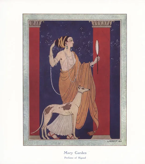 Framed Print : Promotional art for Mary Garden, Perfume of Rigaud, 1913 Framed Print : Promotional art for Mary Garden, Perfume of Rigaud, 1913