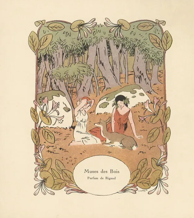 Framed Print : Promotional art for Muses des Bois, a Perfume of Rigaud Framed Print : Promotional art for Muses des Bois, a Perfume of Rigaud