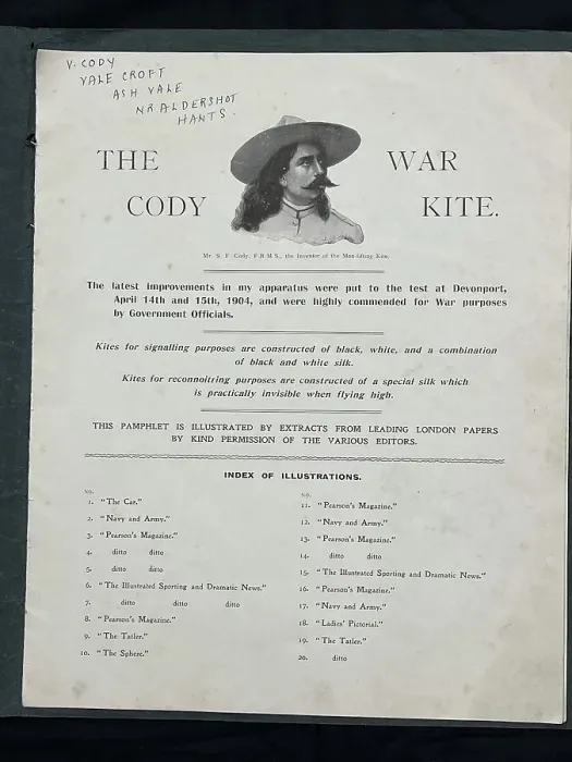 Framed Print : Promotional material, The Cody War Kite Framed Print : Promotional material, The Cody War Kite