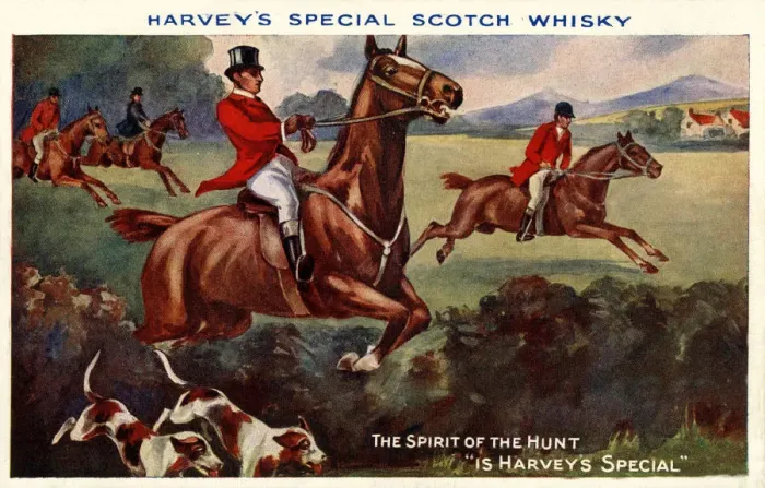 Framed Print : Promotional postcard for Harveys Special Scotch Whisky Framed Print : Promotional postcard for Harveys Special Scotch Whisky