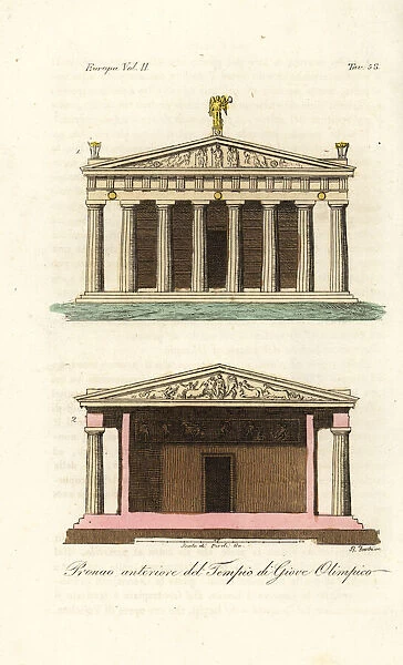 Pronaos or vestibules of the Temple of Zeus