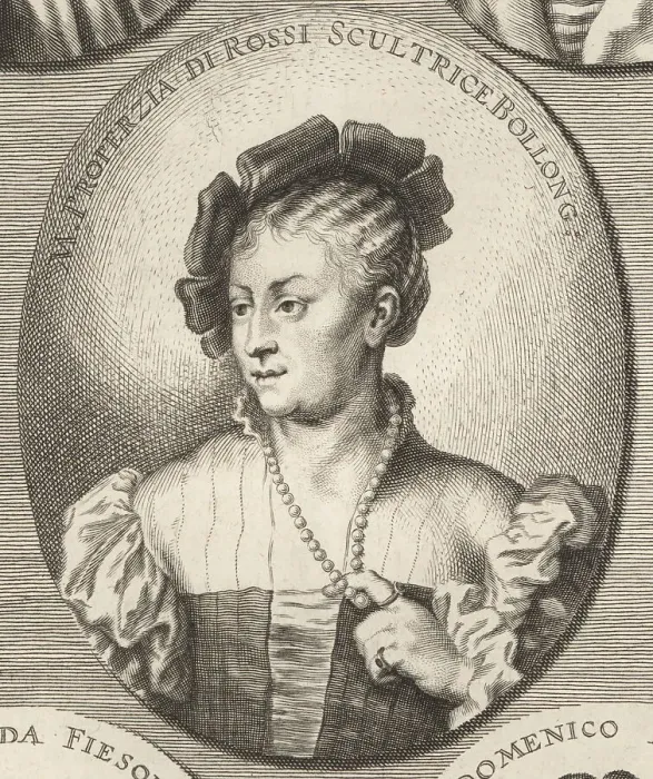 Framed Print : Properzia de Rossi, Italian sculptress, c.1490-1530 Framed Print : Properzia de Rossi, Italian sculptress, c.1490-1530