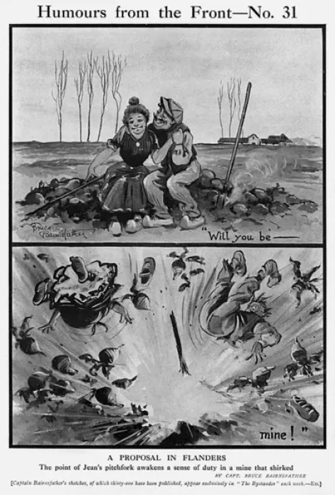 Framed Print : A Proposal in Flanders by Bairnsfather Framed Print : A Proposal in Flanders by Bairnsfather