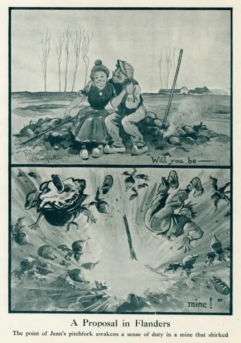 Framed Print : A Proposal in Flanders by Bruce Bairnsfather Framed Print : A Proposal in Flanders by Bruce Bairnsfather