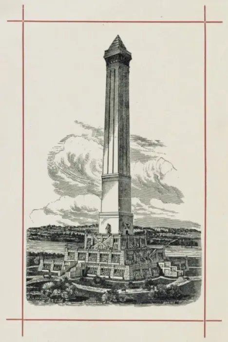 Framed Print : Proposed design for the completion of the Washington Monumen Framed Print : Proposed design for the completion of the Washington Monumen