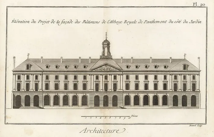 Framed Print : Proposed facade of Pentemont Abbey, Paris Framed Print : Proposed facade of Pentemont Abbey, Paris