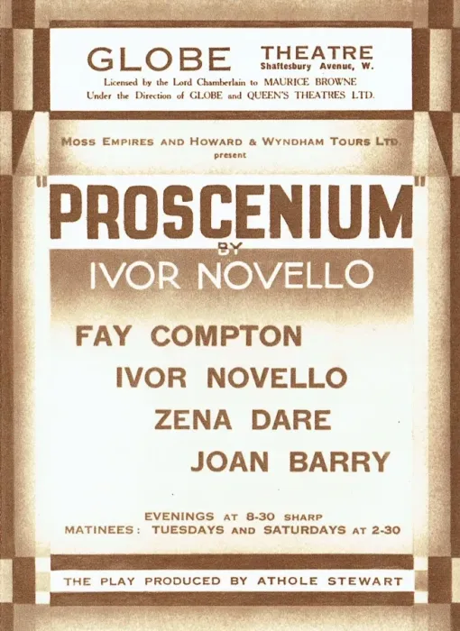 Framed Print : Proscenium by Ivor Novello Framed Print : Proscenium by Ivor Novello