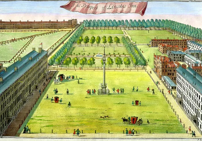 Framed Print : Prospect of Lincoln's Inn, London Framed Print : Prospect of Lincoln's Inn, London