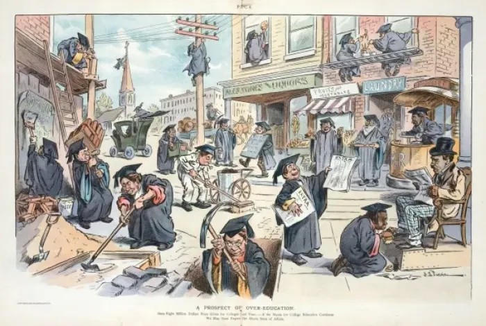 Framed Print : A prospect of over-education Framed Print : A prospect of over-education