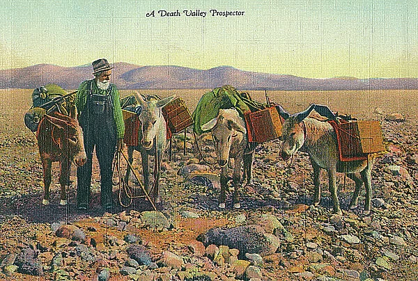 Prospector in Death Valley, California, USA