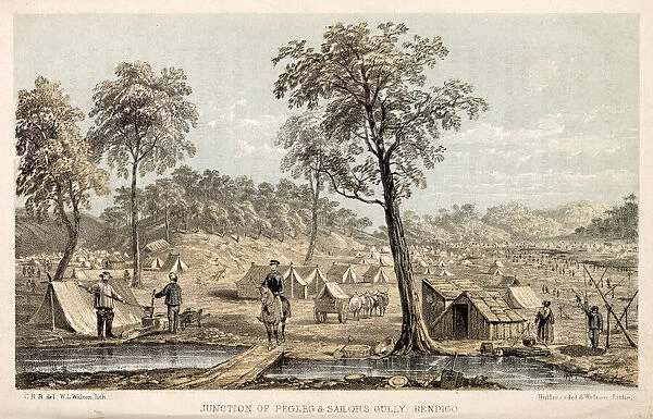 Prospectors camp at Pegleg and Sailors Gully, Bendigo, Victoria, Australia