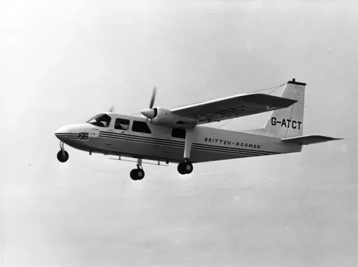 Framed Print : Prototype Britten-Norman BN2 Islander G-ATCT Framed Print : Prototype Britten-Norman BN2 Islander G-ATCT
