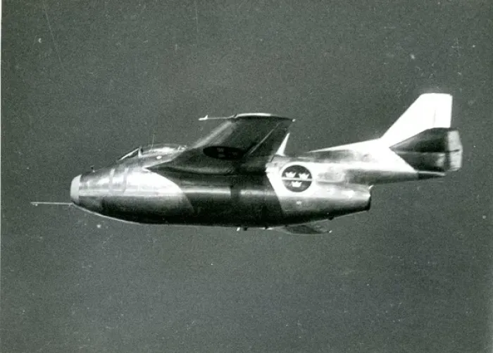 Framed Print : A prototype Saab J29 Framed Print : A prototype Saab J29