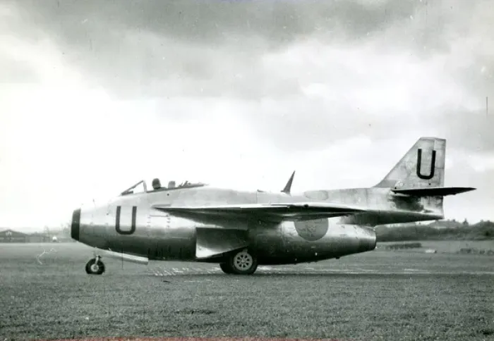 Framed Print : The prototype Saab J29, 29001