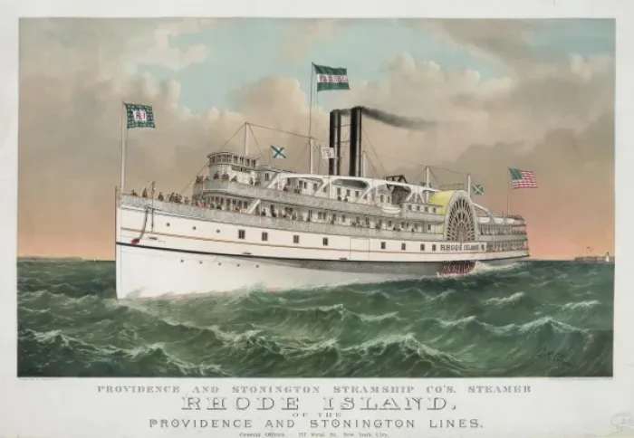 Framed Print : Providence and Stonington Steamship Co s. steamer Rhode Isla Framed Print : Providence and Stonington Steamship Co s. steamer Rhode Isla