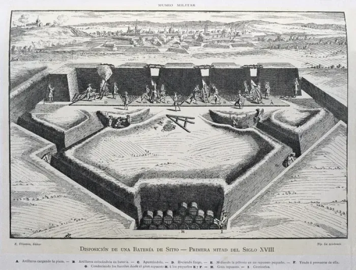 Framed Print : Provision of a battery to besiege (first half of Framed Print : Provision of a battery to besiege (first half of