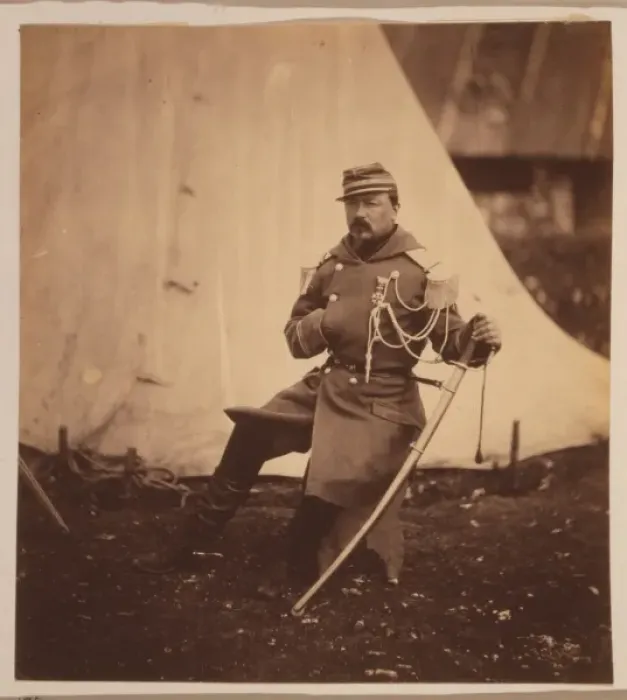 Framed Print : The Provost Marshal of the Division of General Bosquet